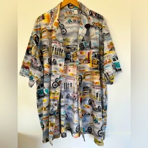 Vintage Matt Rider Long Beach Lions Men’s Hawaiian style shirt.